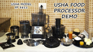 'Usha Food Processor Tutorial | Usha FP3811 Food Processsor Demo |How to Use Food Processor #usha3811'