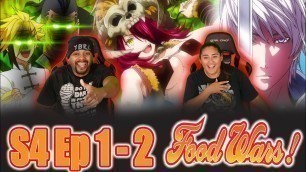 'Central Hits Back Hard! Food Wars Season 4 Episode 1x2 Reaction'