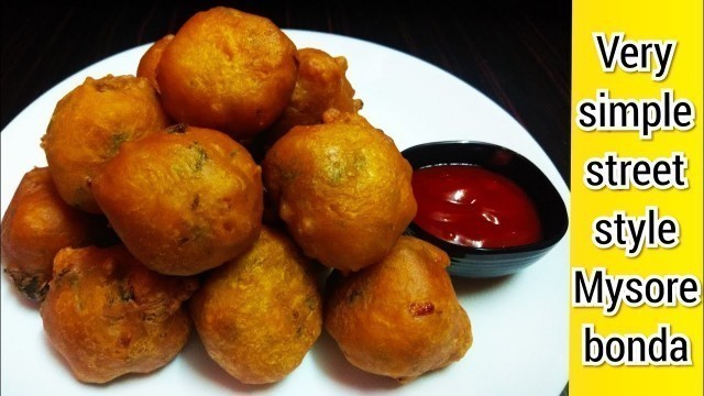 'Mysore bonda street food recipe//bonda recipe in Tamil//Mysore bonda recipe'