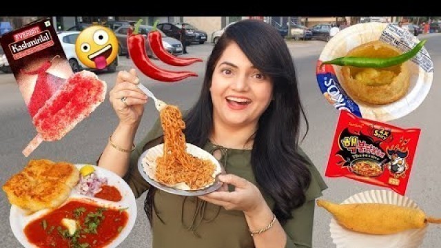 'Living on SPICY FOOD for 24 HOURS Challenge | Food Challenge'