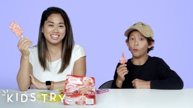 'Kids Try Their Adult Siblings\' Favorite Childhood Foods | Kids Try | HiHo Kids'