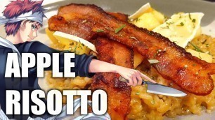 '食戟のソーマ FOOD WARS FOOD - Apple Risotto with Bacon Shokugeki No Soma (cooking anime food in real life)'