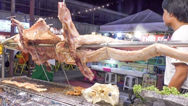 'Exotic Street Food in Phuket, Thailand. Crocodile, Scorpions, Lobsters, Crabs and more'