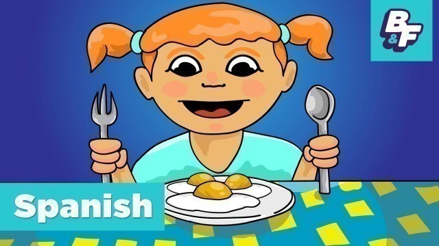 'Learn Spanish Food Vocabulary with BASHO & FRIENDS - I\'m Hungry Food Song - ¡Tengo Hambre!'