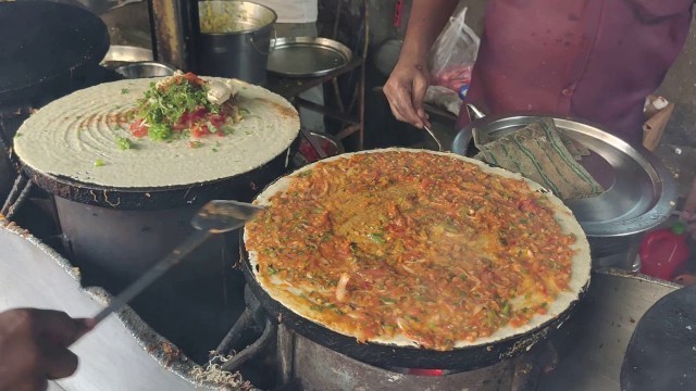 'Mumbai Street Food | Vile Parle | Sada Dosa, Jain Pav Bhaji Dosa, Mysore Sada & Masala Dosa'