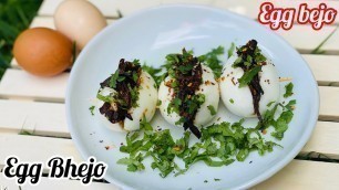 'Egg bejo recipe / egg bejo / street food / Burmese egg bejo / egg bhejo / egg atho recipe'