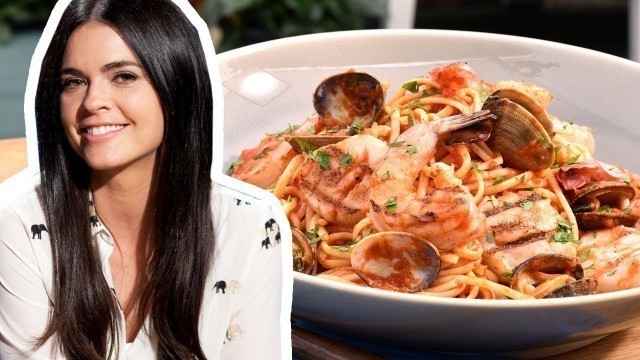 'Katie Lee Makes Grilled Seafood with Linguine | The Kitchen | Food Network'