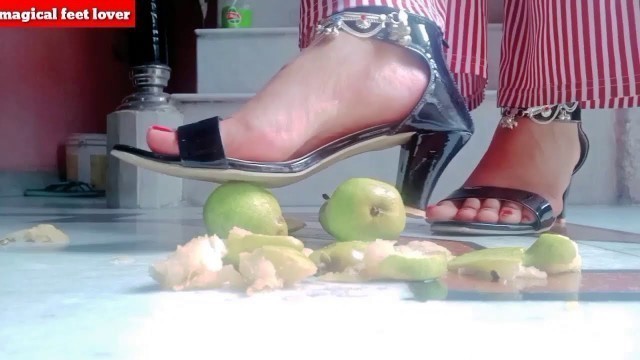 '#food_crushing_video_barefeet food crushing video barefeet