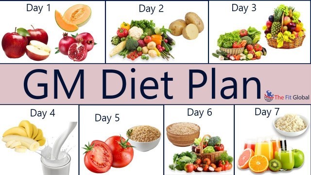 'GM Diet Plan - A Healthy Meal Plan to Lose Weight Just in 7 Days'