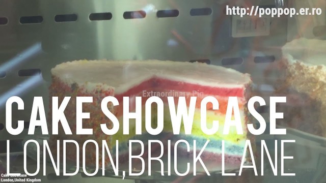 'Cake Showcase-Brick Lane,London,United Kingdom'