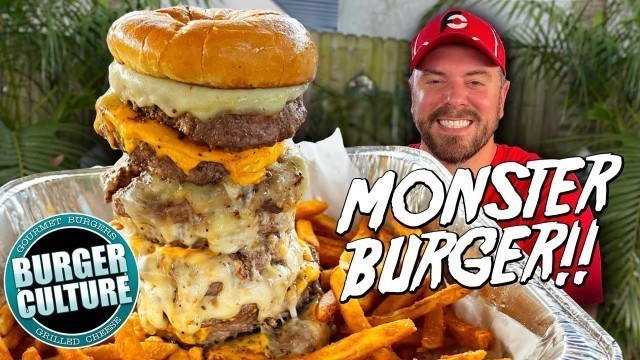 'Burger Culture\'s 5lb Monster Cheeseburger Challenge!!'