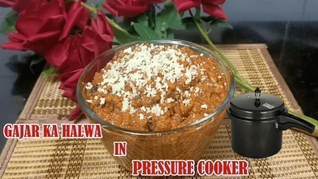 'GAJAR KA HALWA COOKER RECIPE | GAJAR KA HALWA RECIPE IN HINDI WITH MILK | SWEET RECIPE IN HINDI EASY'