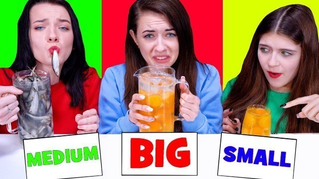 'ASMR Big, Medium or Small Glass Challenge by LiLiBu'