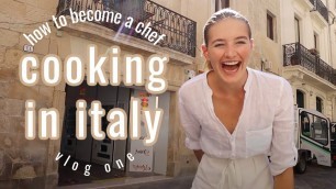 'Trading the catwalk for the kitchen // Cooking in Italy vlog 1'