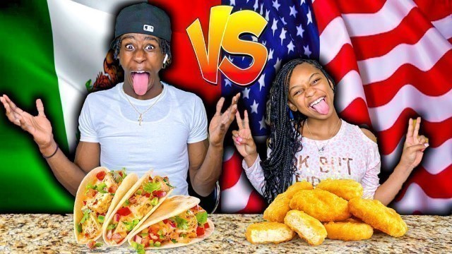 'AMERICAN VS SPANISH FOOD CHALLENGE!!!'