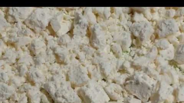 'Feta Cheese Freeze Dried in my Harvest Right Home Freeze Dryer for food storage, add to Greek Salads'