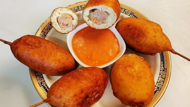 'Cheese Corn Dog | Cheese Corn Dog Recipe in hindi By Farheen Khan | Easy Fast Food Recipes'