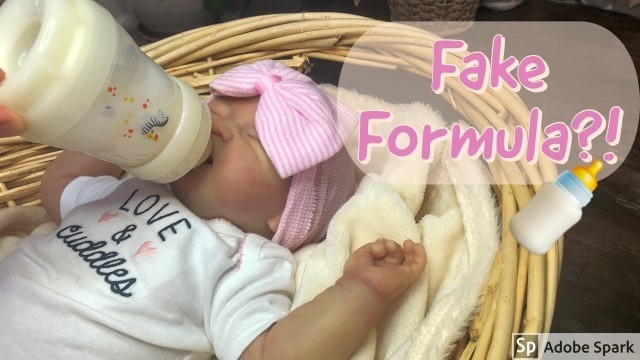 'How To Make A Reborn Bottle and Fake Baby Formula For Reborn Doll'