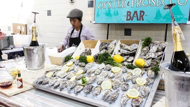 'Oysters and Prosecco Bar of Brick Lane. London Street Food Moving Upmarket !'