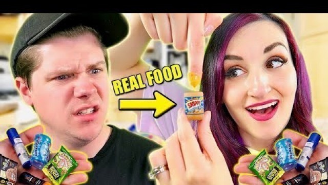 'Trying The Mini Brands REAL FOOD TIK TOK MEME PRANK'