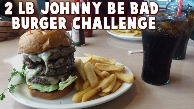 'Food Challenge - \"Johnnie Be Bad\"  2 lb Burger Combo Challenge | FreakEating in Apple Valley'