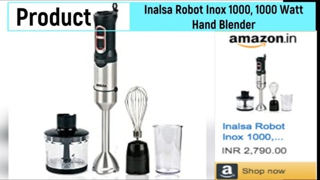 'Inalsa Blender Demo | Inalsa Robot Inox 1000 DEMO | Product Demo'