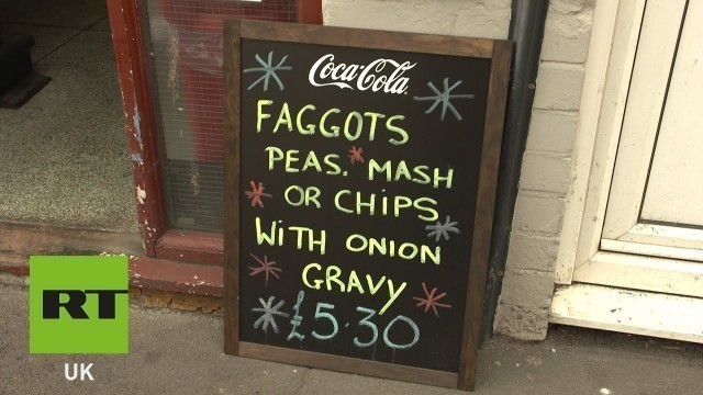 'Google BANS Welsh cafe\'s ad of faggots (meatballs) and peas for \'offensive\' comments'