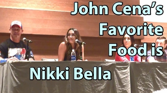 'John Cena\'s Favorite Food is Nikki Bella Please Stand UP non-PG answer Phoenix Comicon Fanfest'