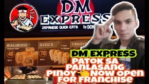 'DM EXPRESS FOODCART | Patok sa Panlasang Pinoy |  DM EXPRESS NOW OPEN FOR FRANCHISE | AKI MAIN TV'