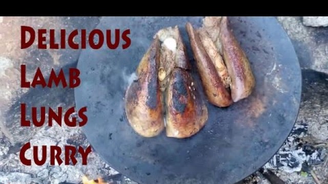 'How to Cook Lamb Lungs Crispy Tomato curry cooked/ Goat Lungs Curry / Tasty village food'