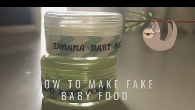 'How to Tuesday: how to make fake baby food'