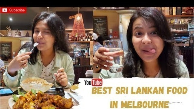 'Sri lankan food in melbourne || Best Sri Lankan Restaurant || International students'