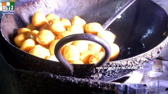 'Mysore Bonda Preparation  | Mysore Bonda Recipe Restaurant Style Using Maida street food'