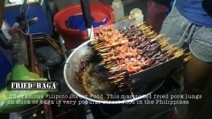 'The Most Famous Pinoy Street Foods | Fried Pork Lungs (Fried BAGA). Manila Street Food #ManilaFood'