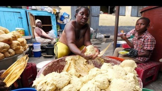 'Traditional GHANA STREET FOOD!! Kenkey & Fish + Jamestown Attractions | Accra, Ghana'