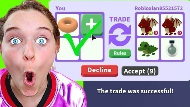 '*Biggy Cheated* ONLY TRADING YOUR FAVORITE FOOD in Adopt me Roblox Gaming w/ The Norris Nuts'