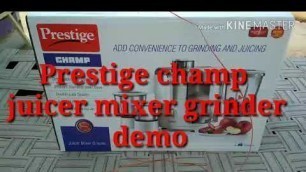 'Prestige juicer mixer grinder demo sonam khatri'