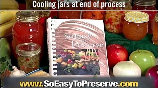 'So Easy to Preserve: Cooling jars at end of process'