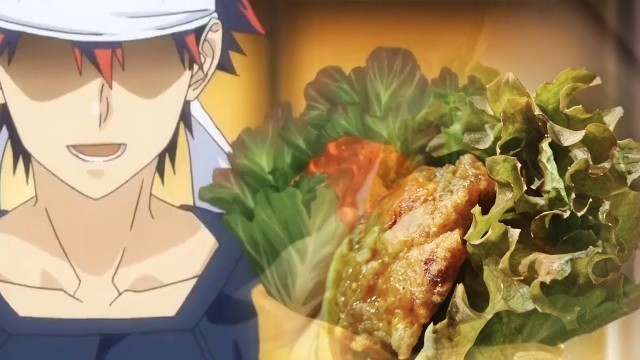 'FOOD WARS REAL| Food Wars Roll - Chicken Karaage Roll |shokugeki no souma 食戟のソーマ Food Wars Real Life'