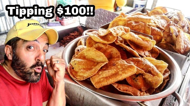 'TIPPING $100 Dollars - STREET Tacos In MEXICO - The BEST Mexican Street Food - Money Sent From SUBS!'