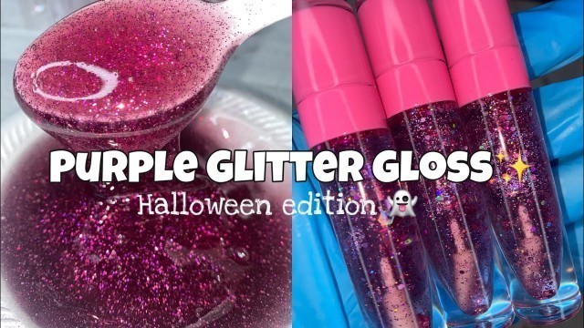 'HOW TO: PURPLE GLITTER GLOSS (PERFECT FOR HALLOWEEN)'