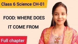 'Class 6 Science Chapter 1| Food where does it come from| Full Chapter'