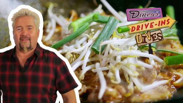 'Guy Fieri Tries a Killer Pork Pad Thai | Diners, Drive-ins and Dives with Guy Fieri | Food Network'