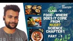 'Food: Where Does It Come From | Part-1 | Class 6 Science | NCERT Science Chapter 1 | Pandey Sir|'