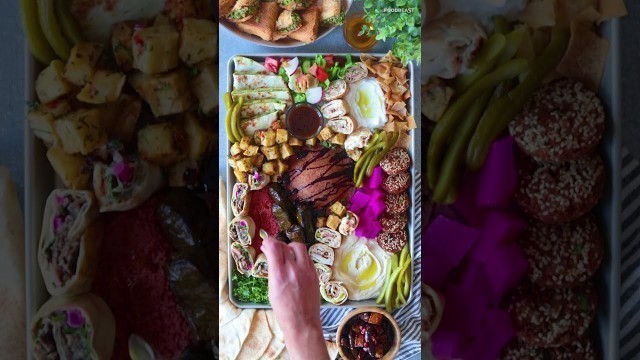 'Fully Loaded Lebanese Food Tray! | #Shorts'