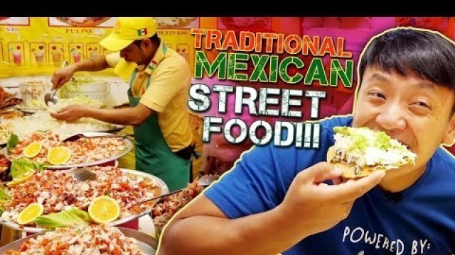 'TRADITIONAL Mexican STREET FOOD Market in Mexico City | BEST Tostadas!'