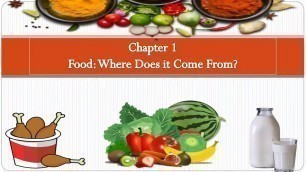 'Class 6 Science Chapter 1 | Food : Where Does It Come From | In Hindi | Questions & Answers Included'