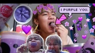 'EATING ONLY PURPLE FOOD FOR 24 HOURS CHALLENGE'