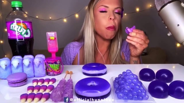 'ASMR *PURPLE FOOD* COMPILATION'