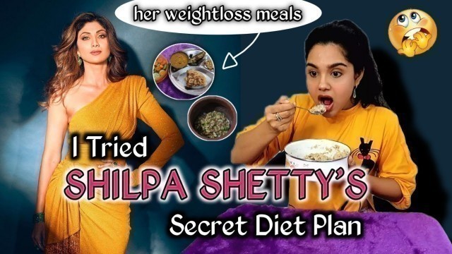 'I ATE Like Shilpa Shetty For 24 Hours ~ Food Challenge / PurPle KohL Megha'